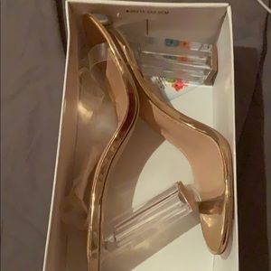 Fashion Nova The Glass Slipper In Rose Gold